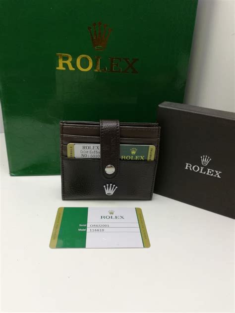 fake rolex wallet|rolex card holder wallet.